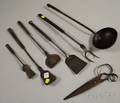 Seven Wrought Iron Implements