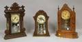 Three Ansonia Victorian Walnut Shelf Clocks