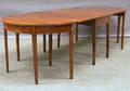 Federal Inlaid Mahogany Threepart Banquet Table