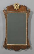 Chippendale Walnut and Giltgesso Mirror