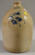 Julius Norton Bennington Vt Cobalt Floraldecorated Twogallon Stoneware Jug