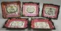 Five Sunderland Pink Lustre Transferdecorated Pottery Plaques with Religious Themes