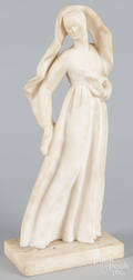 Marble sculpture of a woman