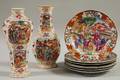 Nine Chinese Export Mandarindecorated Porcelain Items