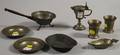 Eight Small Pewter Items