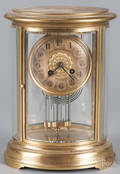 French crystal regulator clock with a Marti movement