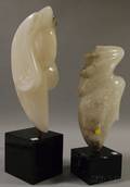 Anne Harris American b 1928 Lot of Two Marble Abstracts