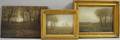 William Baylies Jr American 18591934 Lot of Three Landscapes with a Figure