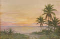 Armin Buchterkirch American 18591915 Tropical Sunset Bahaman Islands