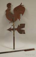 Cut Sheet Copper Rooster Weather Vane