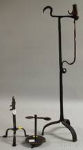 Three Wrought Iron Lighting Items