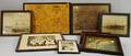 Eight Assorted Framed Items and Frames