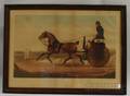 Framed Handcolored Engraving The Road 1825 Commercial Traveller
