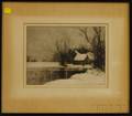 Charles Jacob Young American 18801940 House with Pond in Winter Snow