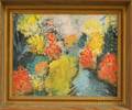 American School 20th Century Abstract Garden Scene