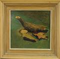 David Immerman American 19112003 Branch Rocks and Leaf Still Life