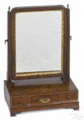 George II mahogany shaving mirror mid 18th c