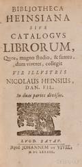Library Sale Catalog Heinsius Nicholaus 16201681