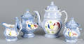 Reproduction fourpiece spatter tea service