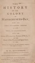 Colonial Massachusetts Hutchinson Thomas 17111780