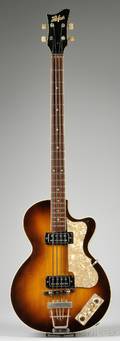 German Electric Bass Guitar Karl Hofner Company Schonbach 1965 Model Club Bass