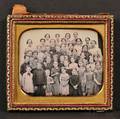 Quarter Plate Daguerreotype Class Portrait at Petersham Massachusetts