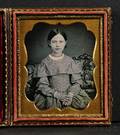 Sixth Plate Daguerreotype Portrait of a Young Girl