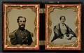 Two Quarter Plate Ambrotype Portraits of a Union Officer and His Wife
