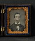 Ninth Plate Daguerreotype Portrait of a Young Man with a Cigar