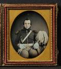 Sixth Plate Daguerreotype Portrait of a Seated Union Officer in Dress Uniform
