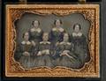 Half Plate Daguerreotype of Six Women