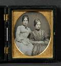 Sixth Plate Daguerreotype Portrait of Two Young Ladies