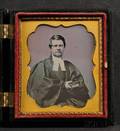 Sixth Plate Daguerreotype Portrait of a Seated Minister