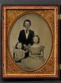 Two Half Plate Ambrotypes of Three Children and Their Parents
