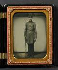Quarter Plate Ambrotype of a Standing Soldier