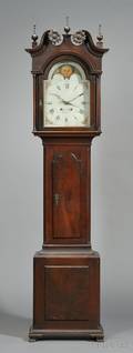 The Burkholder Family Carved Walnut Tall Case Clock