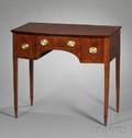Rare Federal Mahogany Inlaid Chamber Table