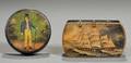 Two Handpainted Snuff Boxes