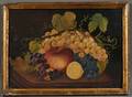 American School 19th Century Still Life of Fruit