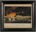 Currier  Ives publishers American 18571907 THE GREAT FIRE AT BOSTON
