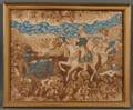 Framed Mexican War Battle Scene Textile