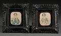 Two Portrait Miniatures of Young Ladies