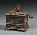 Miniature Cast Iron Polychrome Painted Organ Bank