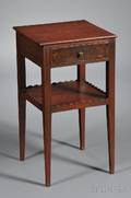 Federal Redstained Maple Onedrawer Stand