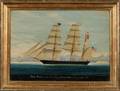 Raffaele Corsini Italian ac 18301880 Bark Mimosa Capt GC King Entering Smyrna Bay 3 april th 1856