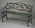 Darkgreen Painted Cast Iron Garden Settee