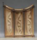 Wroughtiron Mounted Carved Pine Garden Gate