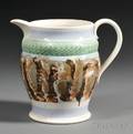 Mochaware Pottery Pitcher