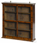 George III oyster veneer walnut hanging cabinet ca 1760