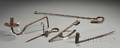 Five Early Wrought Iron Lighting Devices